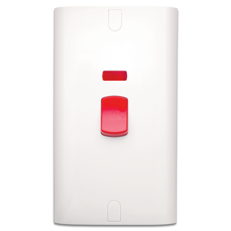 مفتاح 45 أمبير ثنائي القطبية مع لمبة أشارة 14×7