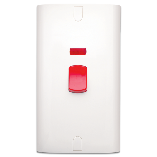 مفتاح 45 أمبير ثنائي القطبية مع لمبة أشارة 14×7