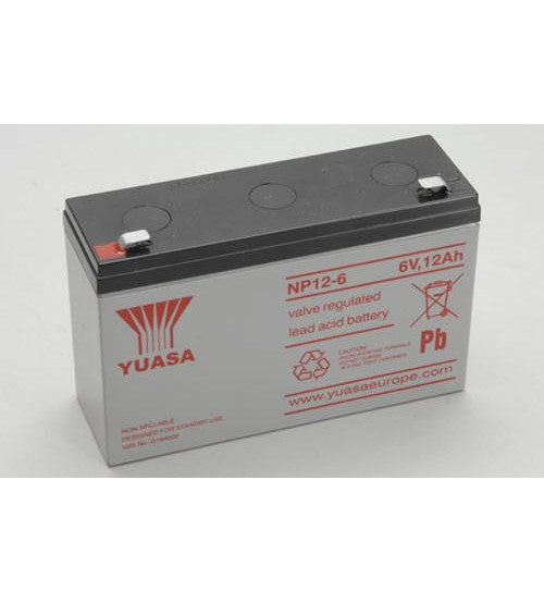 بطارية YUASA NP12-6 6 فولت 12 أمبير ساعة