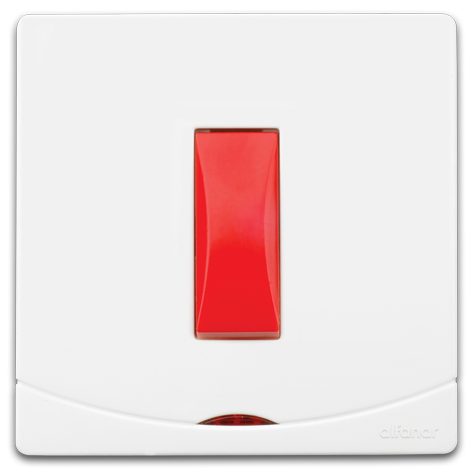 سدرا مفتاح مكيف 45 أمبير ثنائي القطب مع لمبة 7X7