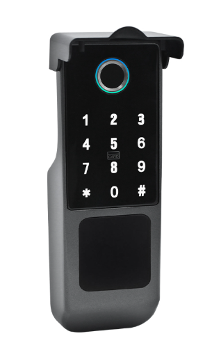 ENOX R1F | قفل باب ذكي | بصمة + 5 طرق | TTlock / Tuya | أسود