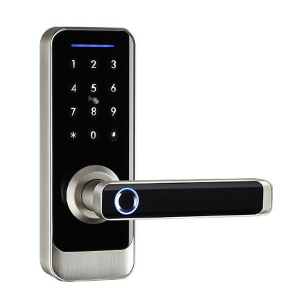 ENOX R5 | قفل ذكي زجاج + ألمنيوم | بصمة + 5 طرق | TTlock / Tuya