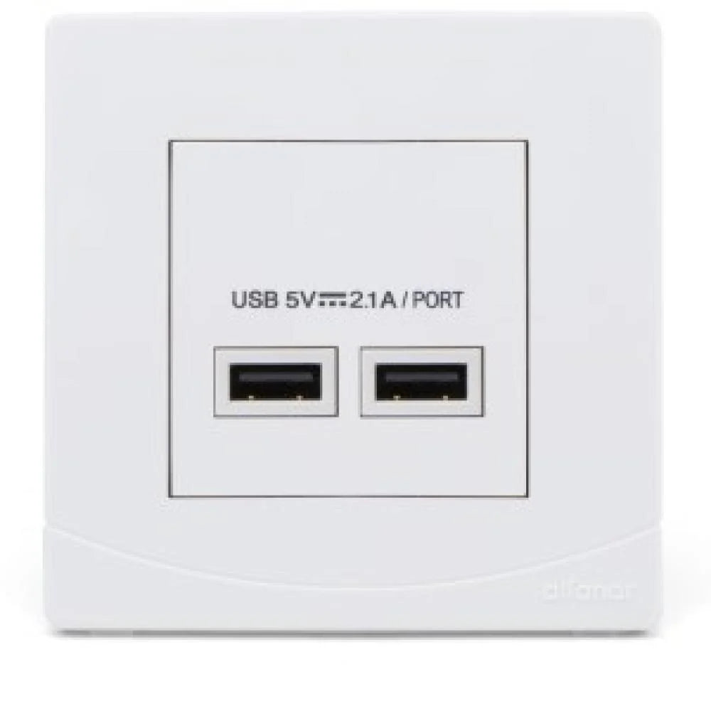 سدرا شاحن USB مزدوج 5 فولت 2.1 أمبير 7X7