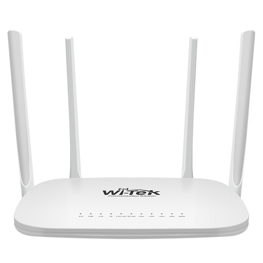 راوتر WiFi مع PoE Switch Wi-Tek WI-R3 - AC1200 مع 4 منافذ و3 مخارج PoE