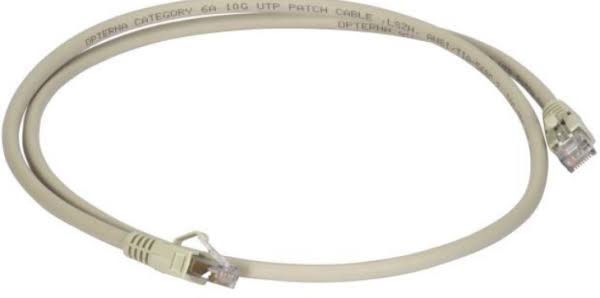 Opterna Cat6A Patchcord UTP LSZH CMG 0.2m Grey - SCSPCC6AUTP0.2MLSZHGY