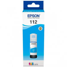 112 EcoTank Pigment Cyan Ink Bottle Yield 6,000 pages - SafeBox Company - شركة الصندوق الامن