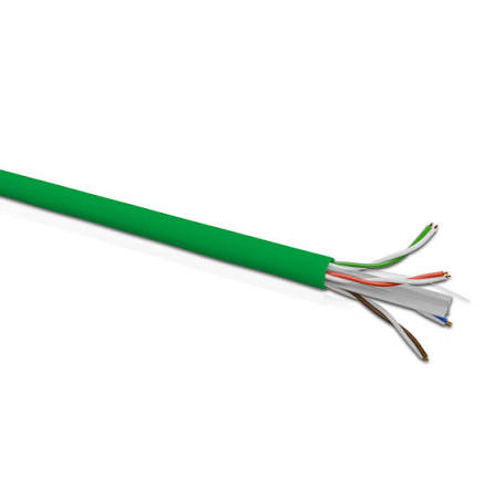 Opterna Cat6 23AWG UTP LSZH 4P Cable 305m/Box - Green - SCSUTP4C6LSZHGN