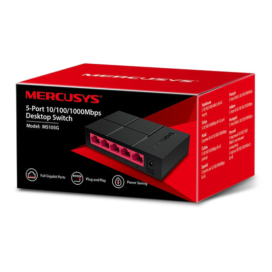 MS105G – سويتش شبكي صغير الحجم وسريع الاتصال