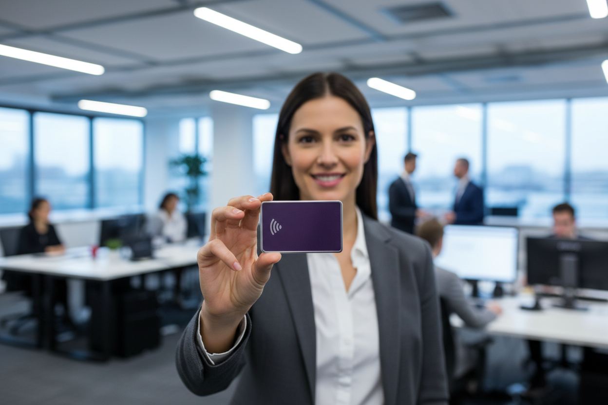 بطاقة NFC للموارد البشرية