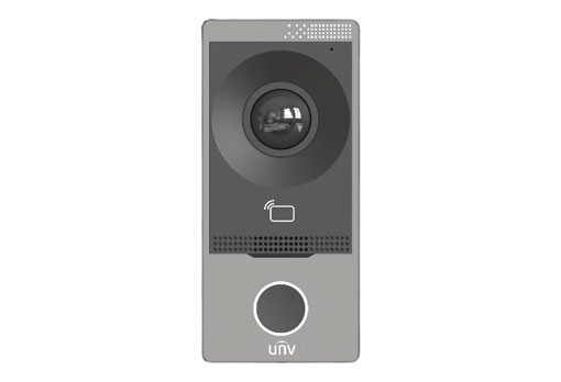 وحدة خارجية للفيلات OEU-201S-HMK-W من يونفيو | كاميرا، ميكروفون ومكبر صوت مدمج، اتصال Wi-Fi وPoE