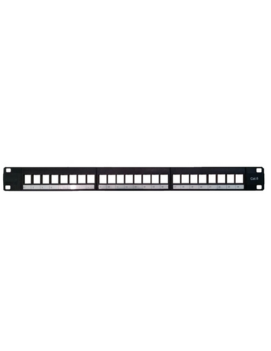 Opterna 19 inch Modular Universal Patch Panel 24Port 1U unloaded - SCSPPU24UNI