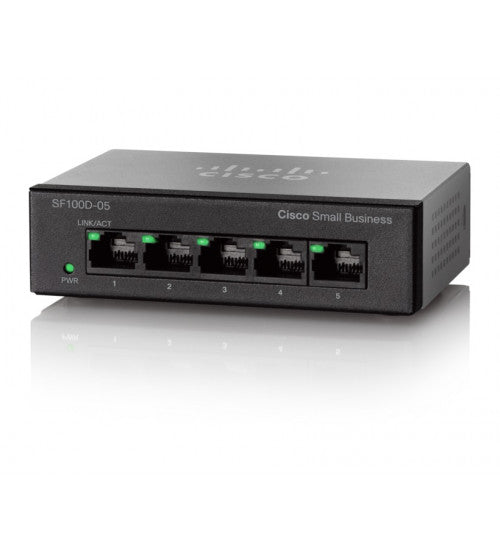 سويتش شبكات Cisco SF110D-05-UK، 5 منفذ