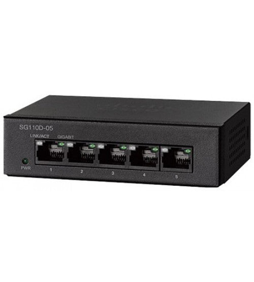 سويتش شبكات Cisco SG110D-05-UK، 5 منفذ